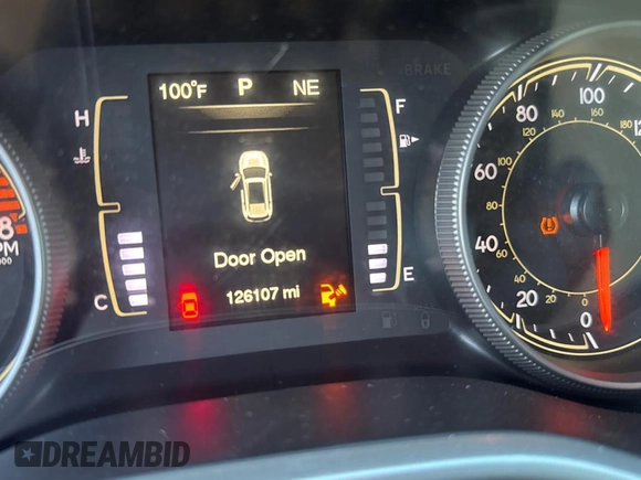 2016 Jeep Cherokee Altitude with VIN 1C4PJLAS7GW208431, listed as a Copart auction lot 61501525 with 126,107 mi miles and Salvage title. Bid and sale history available at DreamBid. Image 8.
