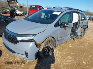 2023 Honda Odyssey Touring with VIN 5FNRL6H84PB005208, listed as a IAAI auction lot 41374452 with 60,288 mi miles and . Bid and sale history available at DreamBid. Image 21.