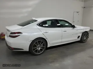 2025 Genesis G70 2.5T with VIN KMTG34SC4SU149464, listed as a Copart auction lot 54305175 with 10,646 mi miles and Clean Title. Bid and sale history available at carsss.com. Image 3.