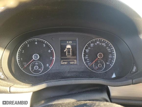2015 Volkswagen Passat 1.8T Sport with VIN 1VWBT7A34FC122818, listed as a Copart auction lot 80027384 with 94,787 mi miles and Salvage Title. Bid and sale history available at carsss.com. Image 9.