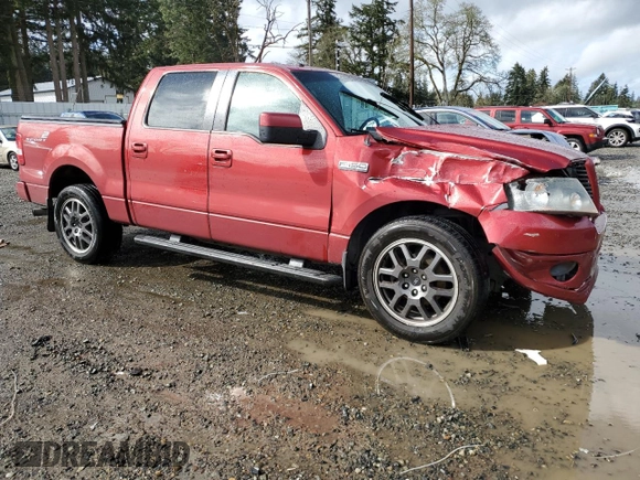 2008 Ford F-150 XLT with VIN 1FTPW12V38KC19224, listed as a Copart auction lot 52386775 with 186,756 mi miles and Salvage Title. Bid and sale history available at carsss.com. Image 4.