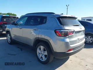 2022 Jeep Compass Latitude with VIN 3C4NJCBB8NT174914, listed as a IAAI auction lot 42214023 with 66,148 mi miles and . Bid and sale history available at DreamBid. Image 3.