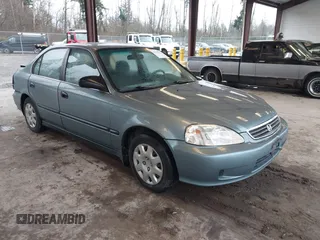 2000 Honda Civic LX with VIN 2HGEJ657XYH603719, listed as a IAAI auction lot 41215172 with 209,704 mi miles. Bid and sale history available at carsss.com. Image 1.