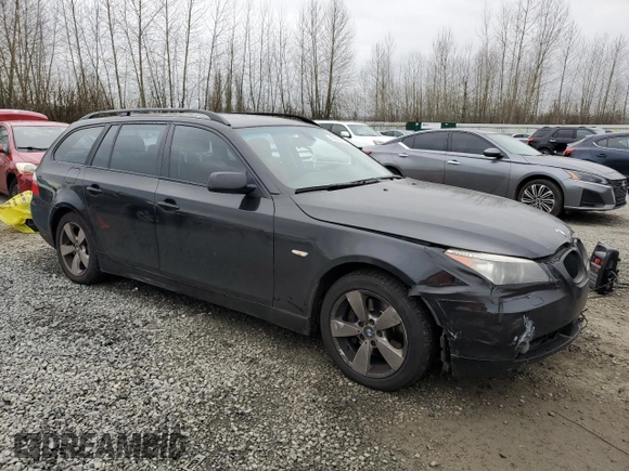 2006 BMW 5 Series 530xi with VIN WBANN73556B799078, listed as a Copart auction lot 42966615 with 252,589 mi miles and Salvage Title. Bid and sale history available at carsss.com. Image 4.