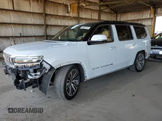 2022 Jeep Grand Wagoneer Series III with VIN 1C4SJVGJ0NS118742, listed as a Copart auction lot 54563115 with 65,721 mi miles and Salvage title. Bid and sale history available at DreamBid. Image 1.