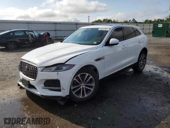 2022 Jaguar F-Pace with VIN SADCK2EX3NA698232, listed as a Copart auction lot 58552985 with 24,413 mi miles and Salvage title. Bid and sale history available at DreamBid. Image 1.