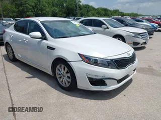 2015 Kia Optima LX with VIN KNAGM4A76F5620706, listed as a IAAI auction lot 42534268 with 191,405 mi miles and . Bid and sale history available at DreamBid. Image 1.