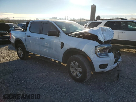2024 Ford Ranger XL with VIN 1FTER4BH3RLE16271, listed as a Copart auction lot 87805605 with 0 mi miles and Salvage Title. Bid and sale history available at carsss.com. Image 4.