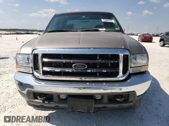 2002 Ford F-350 XL with VIN 3FTSW31F62MA15436, listed as a Copart auction lot 75384314 with 284,637 mi miles and Salvage Title. Bid and sale history available at DreamBid. Image 5.