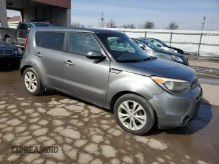 2014 Kia Soul + with VIN KNDJP3A50E7073590, listed as a Copart auction lot 46593815 with 116,686 mi miles and Salvage Title. Bid and sale history available at DreamBid. Image 4.