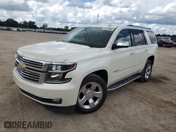 2015 Chevrolet Tahoe LTZ z VIN 1GNSCCKC0FR737641, wystawiony jako Copart lot #59797095 z przebiegiem 85 932 mil mil oraz Szkoda całkowita • Salvage title. Historia ofert i sprzedaży dostępna na DreamBid. Obrazek 1.