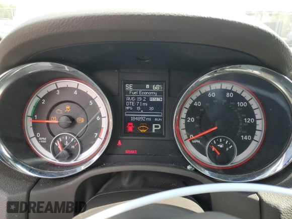 2012 Dodge Durango SXT with VIN 1C4RDJAG4CC111666, listed as a Copart auction lot 50459925 with 184,892 mi miles and Salvage title. Bid and sale history available at DreamBid. Image 9.