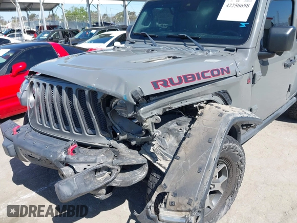 2019 Jeep Wrangler Unlimited Rubicon with VIN 1C4HJXFN6KW547401, listed as a IAAI auction lot 42250698 with 103,910 mi miles and . Bid and sale history available at DreamBid. Image 6.