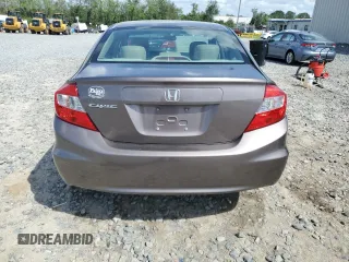 2012 Honda Civic EX-L with VIN 2HGFB2F92CH572839, listed as a Copart auction lot 51507805 with 95,881 mi miles and Salvage Title. Bid and sale history available at DreamBid. Image 6.