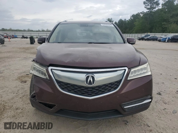 2014 Acura MDX Advance with VIN 5FRYD4H8XEB046967, listed as a Copart auction lot 52093545 with 172,925 mi miles and Salvage title. Bid and sale history available at DreamBid. Image 5.