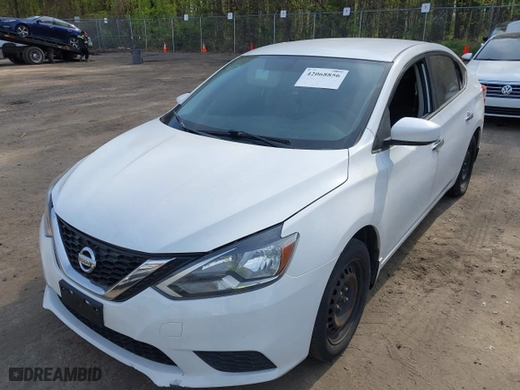 2017 Nissan Sentra S with VIN 3N1AB7AP0HY222691, listed as a IAAI auction lot 42068856 with 242,678 mi miles. Bid and sale history available at carsss.com. Image 6.