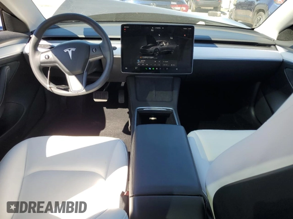 2023 Tesla Model 3 with VIN 5YJ3E1EA7PF696177, listed as a Copart auction lot 47939205 with 32,578 mi miles and Salvage Title. Bid and sale history available at carsss.com. Image 8.