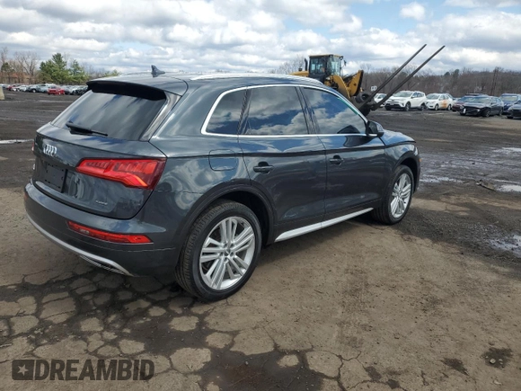 2020 Audi Q5 Premium Plus with VIN WA1BNAFY9L2017881, listed as a Copart auction lot 52328975 with 42,283 mi miles and Salvage Title. Bid and sale history available at carsss.com. Image 3.
