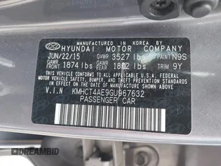 2016 Hyundai Accent SE z VIN KMHCT4AE9GU967632, wystawiony jako IAAI lot #42145390 z przebiegiem 89 350 mil mil oraz . Historia ofert i sprzedaży dostępna na DreamBid. Obrazek 9.