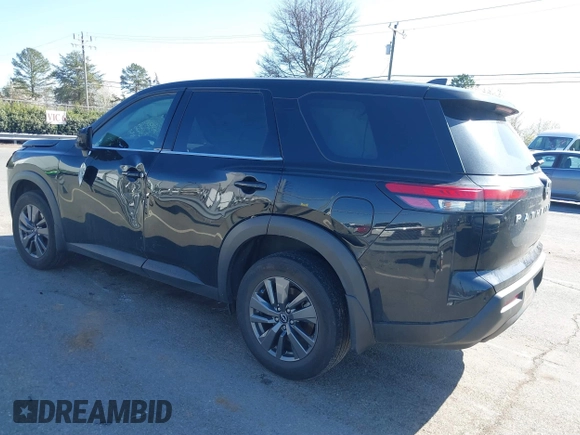 2023 Nissan Pathfinder S with VIN 5N1DR3AC9PC229072, listed as a IAAI auction lot 41767676 with 41,813 mi miles and . Bid and sale history available at DreamBid. Image 3.