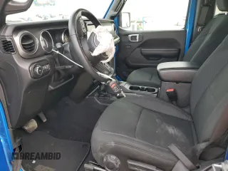 2021 Jeep Wrangler Sport S with VIN 1C4GJXAG2MW819658, listed as a Copart auction lot 43348205 with 27,169 mi miles and Salvage Title. Bid and sale history available at DreamBid. Image 7.