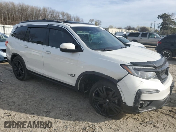 2021 Honda Pilot Special Edition with VIN 5FNYF5H29MB030190, listed as a Copart auction lot 49849155 with 75,144 mi miles and Salvage Title. Bid and sale history available at DreamBid. Image 4.