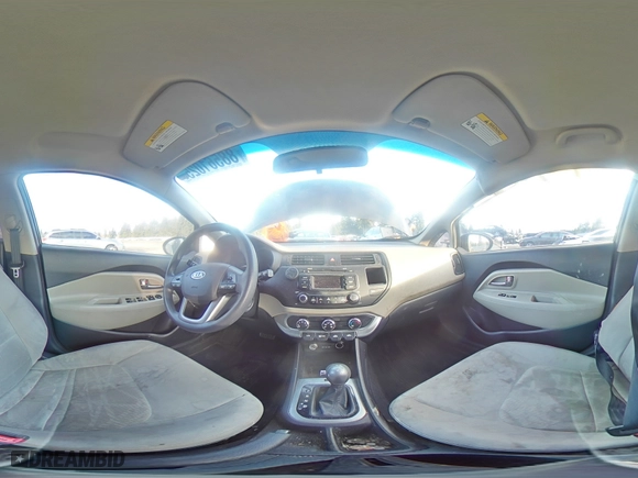 2012 Kia Rio LX with VIN KNADM5A34C6023937, listed as a Copart auction lot 88561025 with 130,907 mi miles and Salvage Title. Bid and sale history available at carsss.com. Image 13.