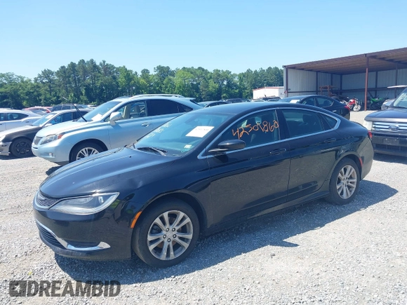 2015 Chrysler 200 Limited with VIN 1C3CCCAB1FN611418, listed as a IAAI auction lot 42507860 with 168,625 mi miles and . Bid and sale history available at DreamBid. Image 2.