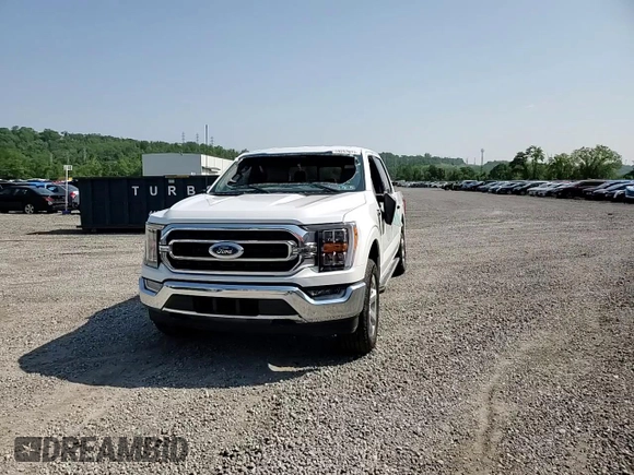 2022 Ford F-150 XL with VIN 1FTEW1EP9NFB19718, listed as a Copart auction lot 59297815 with 43,368 mi miles and Salvage title. Bid and sale history available at DreamBid. Image 13.