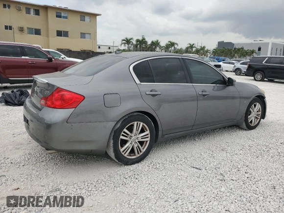2015 Infiniti Q40 with VIN JN1CV6AP7FM500836, listed as a Copart auction lot 49897315 with 148,535 mi miles and Salvage Title. Bid and sale history available at DreamBid. Image 3.