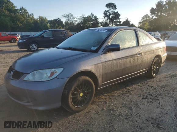 2005 Honda Civic Cpe EX with VIN 1HGEM22955L031091, listed as a Copart auction lot 73476834 with 142,771 mi miles and Clean Title. Bid and sale history available at carsss.com. Image 1.