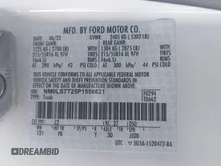 2023 Ford Transit Connect XLT с VIN NM0LS7T25P1558621, выставлен на аукционе IAAI как лот 41385688 с пробегом 15 790 миль миль и . История ставок и продаж доступна на DreamBid. Изображение 9.