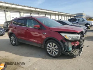2017 Ford Escape Titanium with VIN 1FMCU0J99HUA37823, listed as a Copart auction lot 48224185 with 133,633 mi miles and Salvage Title. Bid and sale history available at DreamBid. Image 4.