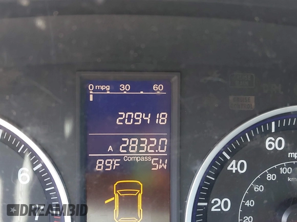 2010 Honda CR-V EX with VIN 5J6RE3H50AL006031, listed as a IAAI auction lot 42104423 with 209,418 mi miles and . Bid and sale history available at carsss.com. Image 15.