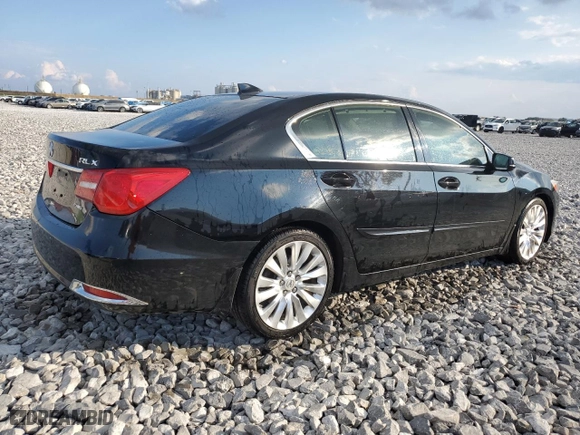 2014 Acura RLX Advance Pkg with VIN JH4KC1F9XEC001513, listed as a Copart auction lot 72014974 with 185,586 mi miles and Non Repairable. Bid and sale history available at carsss.com. Image 3.