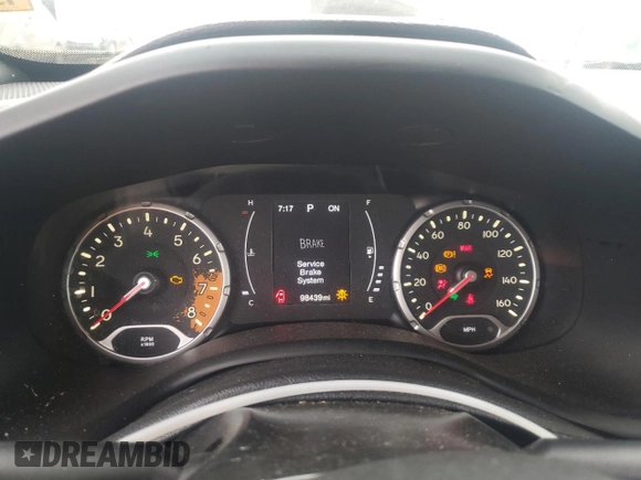 2018 Jeep Renegade Sport with VIN ZACCJBAB1JPJ35177, listed as a Copart auction lot 62722995 with 98,439 mi miles and Salvage title. Bid and sale history available at DreamBid. Image 9.