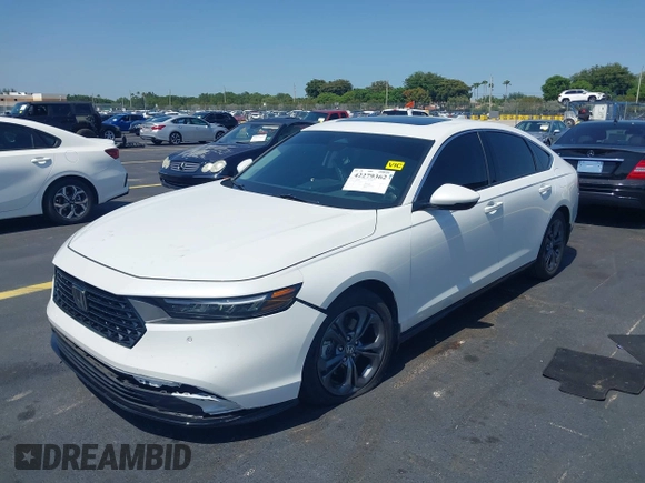 2024 Honda Accord EX-L with VIN 1HGCY2F68RA052031, listed as a IAAI auction lot 42279362 with 15,322 mi miles and . Bid and sale history available at DreamBid. Image 6.
