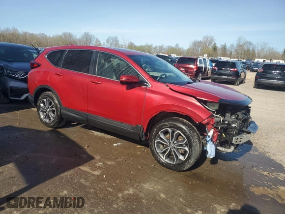2022 Honda CR-V EX-L with VIN 2HKRW2H82NH610567, listed as a Copart auction lot 54139655 with 30,208 mi miles and Salvage Title. Bid and sale history available at carsss.com. Image 4.