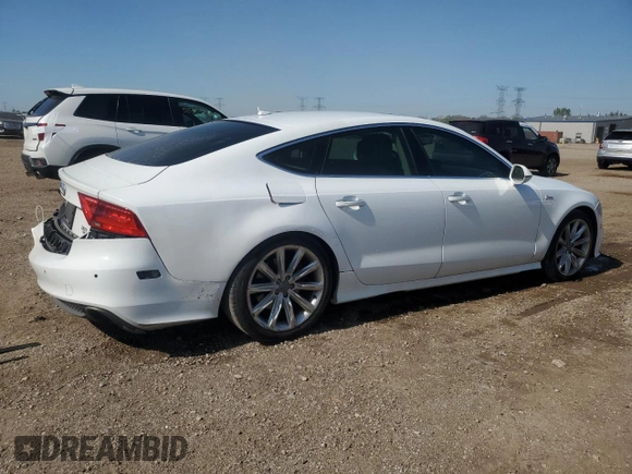 2012 Audi A7 Prestige with VIN WAU2GAFC9CN092578, listed as a Copart auction lot 58527965 with 139,673 mi miles and Salvage title. Bid and sale history available at DreamBid. Image 3.