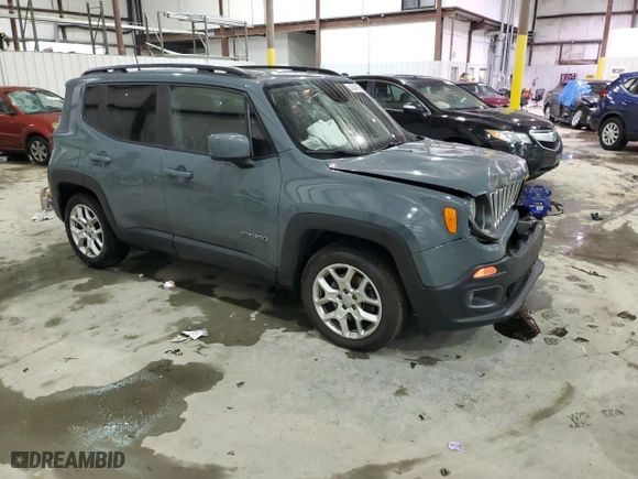 2018 Jeep Renegade Latitude with VIN ZACCJABB7JPG70753, listed as a Copart auction lot 42047855 with 69,697 mi miles and Non Repairable. Bid and sale history available at carsss.com. Image 4.