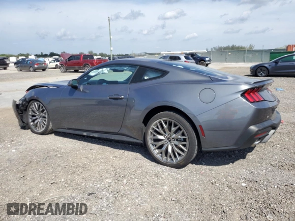2024 Ford Mustang EcoBoost with VIN 1FA6P8TH4R5114417, listed as a Copart auction lot 48312375 with 0 mi miles and Non Repairable. Bid and sale history available at carsss.com. Image 2.