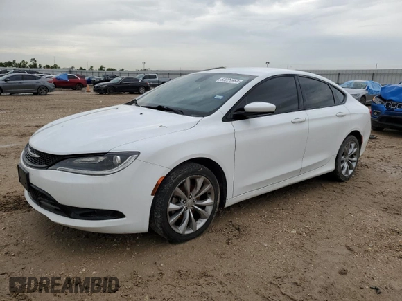 2015 Chrysler 200 S with VIN 1C3CCCBB4FN750991, listed as a Copart auction lot 63221664 with 143,713 mi miles and Clean Title. Bid and sale history available at carsss.com. Image 1.
