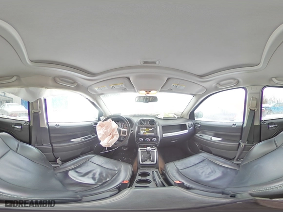 2017 Jeep Compass High Altitude with VIN 1C4NJDEB1HD110564, listed as a Copart auction lot 46025385 with 124,618 mi miles and Salvage Title. Bid and sale history available at carsss.com. Image 15.