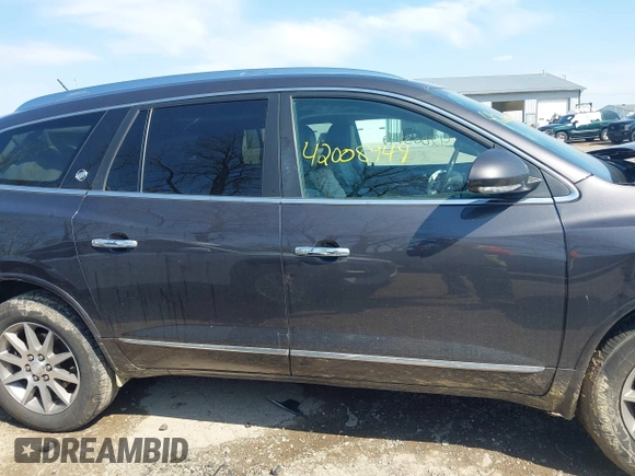 2015 Buick Enclave Leather with VIN 5GAKVBKD7FJ203087, listed as a IAAI auction lot 42008949 with 142,997 mi miles and . Bid and sale history available at carsss.com. Image 14.
