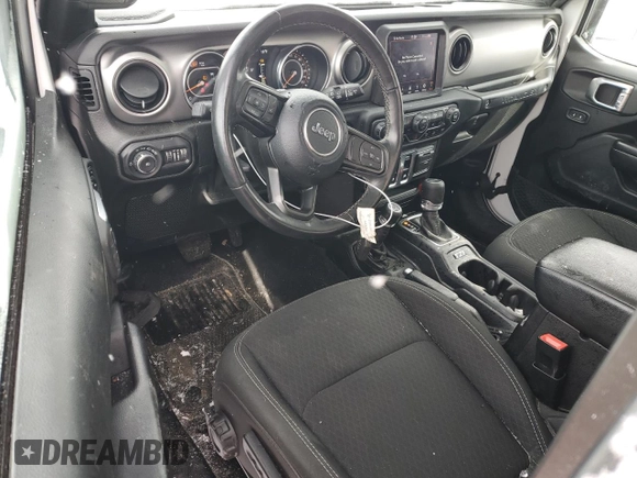 2021 Jeep Wrangler Sport S with VIN 1C4GJXAN5MW595297, listed as a Copart auction lot 45820485 with 62,429 mi miles and Salvage Title. Bid and sale history available at DreamBid. Image 8.