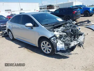 2020 Toyota Corolla LE with VIN JTDEPRAE0LJ114241, listed as a IAAI auction lot 41762404 with 44,571 mi miles. Bid and sale history available at carsss.com. Image 1.