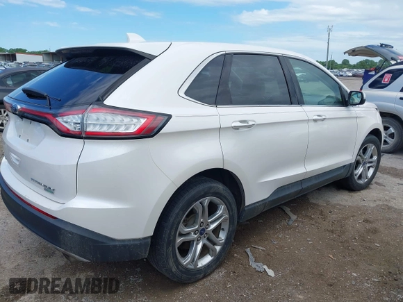 2017 Ford Edge Titanium z VIN 2FMPK3K98HBB28403, wystawiony jako IAAI lot #42103773 z przebiegiem 131 525 mil mil oraz . Historia ofert i sprzedaży dostępna na DreamBid. Obrazek 4.