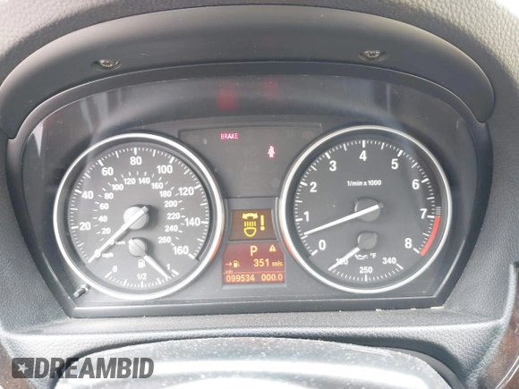 2013 BMW 3 Series 328i with VIN WBADW3C50DJ525517, listed as a IAAI auction lot 41905268 with 99,534 mi miles. Bid and sale history available at carsss.com. Image 7.