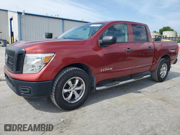 2017 Nissan Titan SV with VIN 1N6AA1EK4HN523938, listed as a Copart auction lot 60729515 with 161,092 mi miles and Clean title. Bid and sale history available at DreamBid. Image 1.