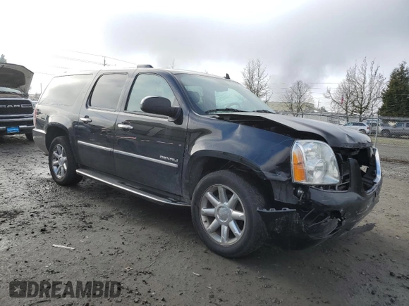 2014 GMC Yukon XL Denali with VIN 1GKS2MEFXER105451, listed as a Copart auction lot 87969055 with 195,639 mi miles and Salvage Title. Bid and sale history available at carsss.com. Image 4.